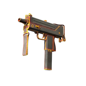 StatTrak™ MAC-10 | Heat (Battle-Scarred) CS2 skin