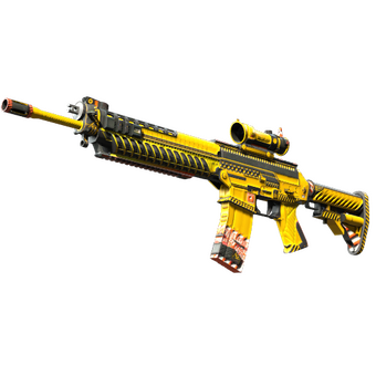 SG 553 | Hazard Pay (Minimal Wear) CS2 skin
