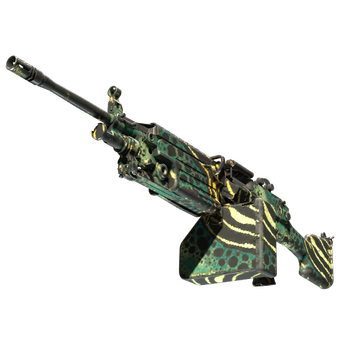 StatTrak™ M249 | Emerald Poison Dart (Field-Tested) CS2 skin