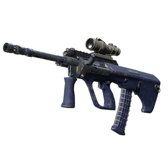 AUG | Navy Murano (Well-Worn) CS2 skin