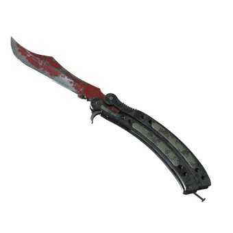 ★ Butterfly Knife | Crimson Web (Battle-Scarred) CS2 skin