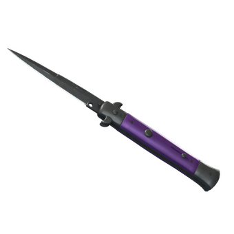 ★ Stiletto Knife | Ultraviolet (Well-Worn) CS2 skin
