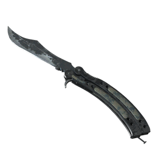 ★ Butterfly Knife | Night (Battle-Scarred) CS2 skin
