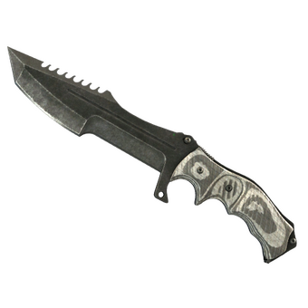 ★ StatTrak™ Huntsman Knife | Black Laminate (Battle-Scarred) CS2 skin
