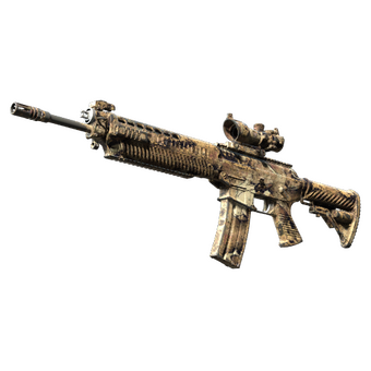 SG 553 | Bleached (Well-Worn) CS2 skin