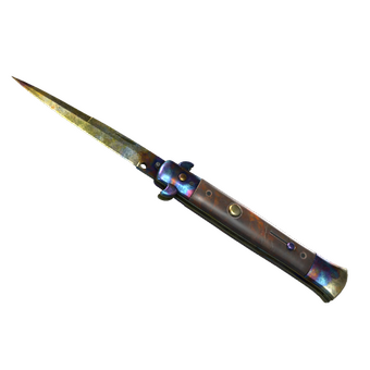 ★ Stiletto Knife | Case Hardened (Battle-Scarred) CS2 skin