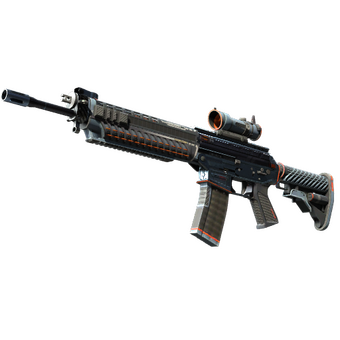SG 553 | Phantom (Well-Worn) CS2 skin