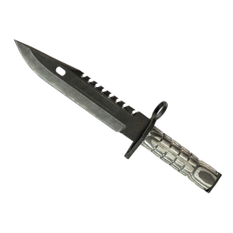 ★ M9 Bayonet | Black Laminate (Battle-Scarred) CS2 skin