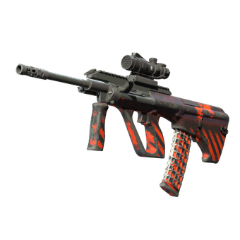 AUG | Radiation Hazard (Well-Worn) CS2 skin