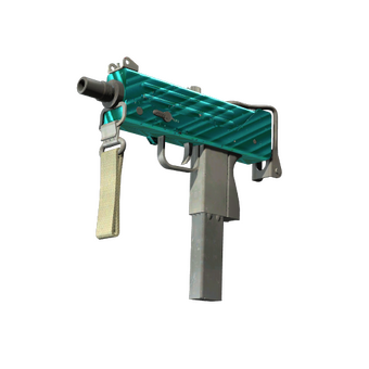 MAC-10 | Malachite (Well-Worn) CS2 skin