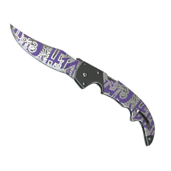 ★ Falchion Knife | Freehand (Well-Worn) CS2 skin