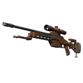 SSG 08 | Orange Filigree (Minimal Wear) CS2 skin