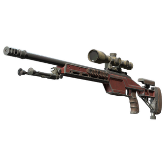SSG 08 | Red Stone (Battle-Scarred) CS2 skin