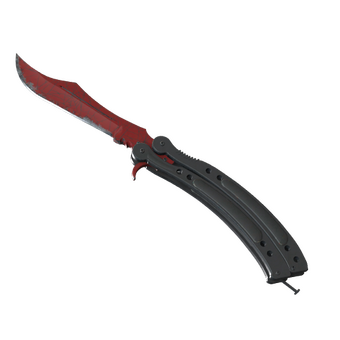 ★ Butterfly Knife | Crimson Web (Well-Worn) CS2 skin