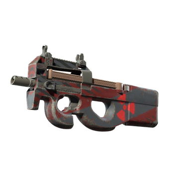 Souvenir P90 | Fallout Warning (Well-Worn) CS2 skin