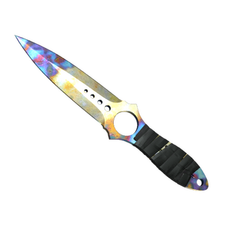 ★ StatTrak™ Skeleton Knife | Case Hardened (Well-Worn) CS2 skin