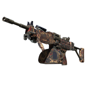 Negev | Phoenix Stencil (Well-Worn) CS2 skin