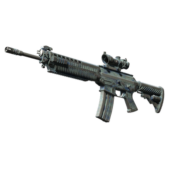 StatTrak™ SG 553 | Wave Spray (Battle-Scarred) CS2 skin