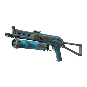 PP-Bizon | Blue Streak (Battle-Scarred) CS2 skin