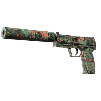 USP-S | Ancient Visions (Well-Worn) CS2 skin