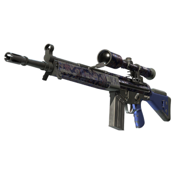 G3SG1 | Violet Murano (Well-Worn) CS2 skin