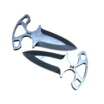 ★ StatTrak™ Shadow Daggers | Blue Steel (Well-Worn) CS2 skin