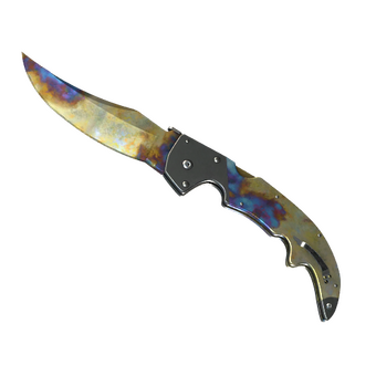 ★ StatTrak™ Falchion Knife | Case Hardened (Well-Worn) CS2 skin
