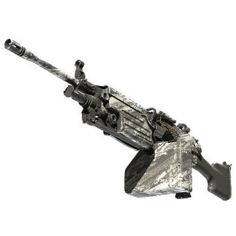 M249 | Sleet (Well-Worn) CS2 skin