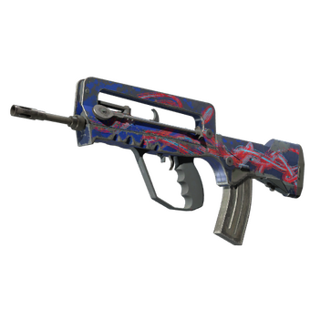 StatTrak™ FAMAS | Afterimage (Well-Worn) CS2 skin