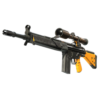 G3SG1 | Orange Kimono (Well-Worn) CS2 skin