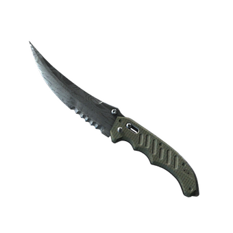 ★ StatTrak™ Flip Knife | Damascus Steel (Well-Worn) CS2 skin