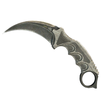 ★ StatTrak™ Karambit | Black Laminate (Battle-Scarred) CS2 skin