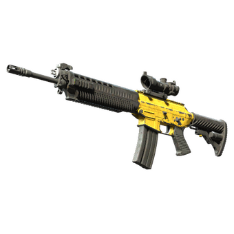 SG 553 | Bulldozer (Battle-Scarred) CS2 skin