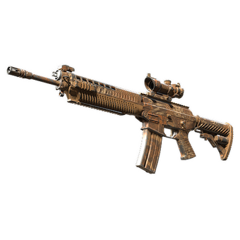 SG 553 | Safari Print (Well-Worn) CS2 skin