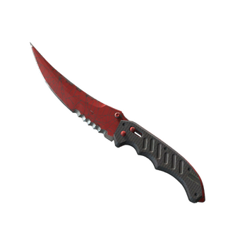 ★ StatTrak™ Flip Knife | Crimson Web (Well-Worn) CS2 skin