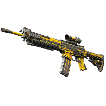 Souvenir SG 553 | Hazard Pay (Battle-Scarred) CS2 skin