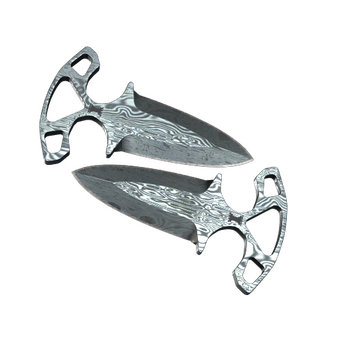 ★ StatTrak™ Shadow Daggers | Damascus Steel (Battle-Scarred) CS2 skin