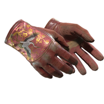 ★ Driver Gloves | Brocade Crane (Battle-Scarred) CS2 skin