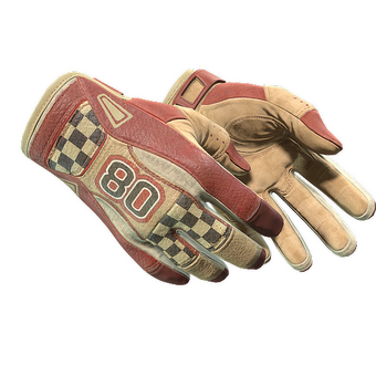 ★ Sport Gloves | Red Racer (Well-Worn) CS2 skin