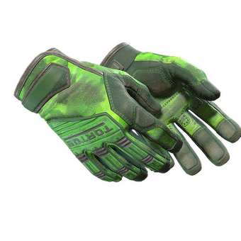★ Specialist Gloves | Lime Polycam (Battle-Scarred) CS2 skin