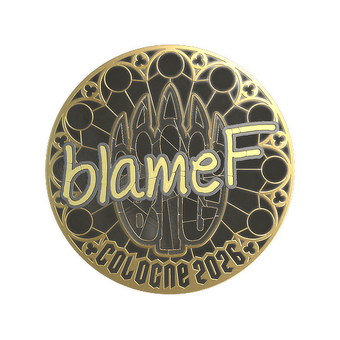 Sticker | blameF (Gold) | Cologne 2026 CS2 skin