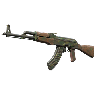 Souvenir AK-47 | Jungle Spray (Battle-Scarred) CS2 skin