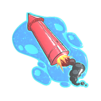 Sticker | Big Red Rocket (Glitter) CS2 skin