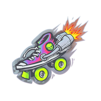Sticker | Rocket Skates (Holo) CS2 skin