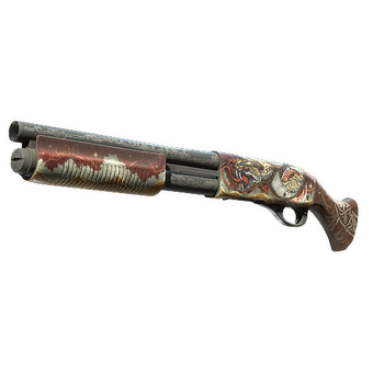 Sawed-Off | Lunar Wyrm (Well-Worn) CS2 skin