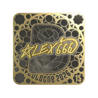 Sticker | alex666 (Gold, Ranked) | Cologne 2026 CS2 skin