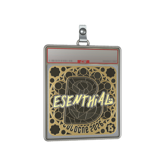 Sticker Slab | esenthial (Gold, Ranked) | Cologne 2026 CS2 skin